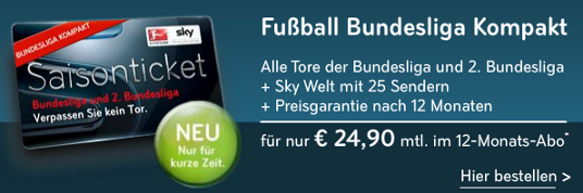 Sky Bundesliga Kompakt Saisonticket - hier bestellen!